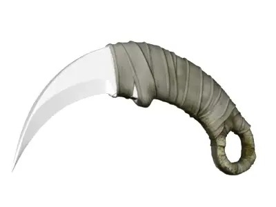 Bandage Karambit  - High Poly 3D model