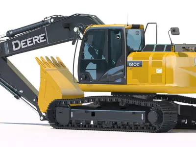 Excavator Deere 180G  3D model