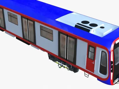 Moscow metro trains 3D Model Pack