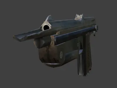 pm63 rak weapon Low-poly 3D model