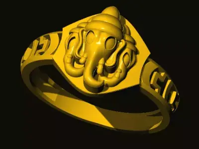 ganesh ring 3D print model purchase