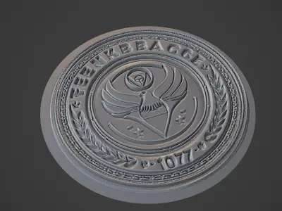 Fenerbahce Football Medallion 3D print model