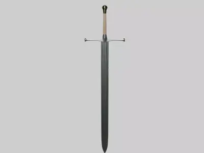 Sword Low-poly 3D model 3