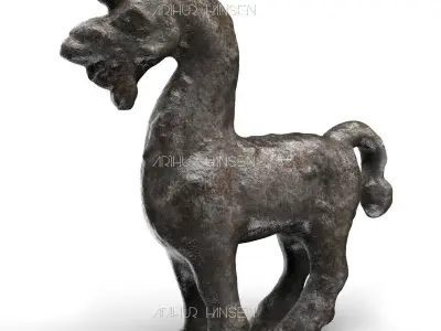 Antique Horse Figure 3D print model