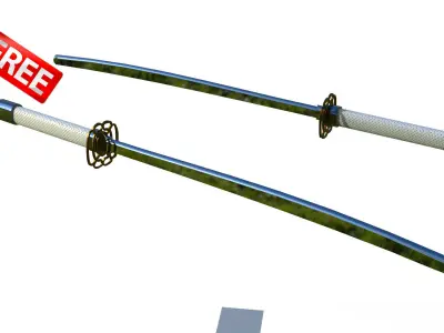katana free samurai sword Free 3D model