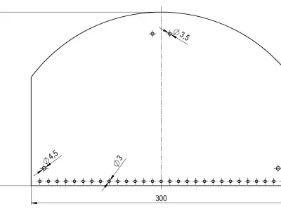 WG 7062 - Chalcis pauldron - DXF Low-poly 3D model