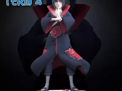 Itachi Sculpture and Bust - Pre-Supported and Cut Version 3D print model