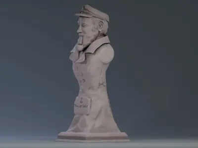 STATUE TO THE LOST SAILOR READY TO PRINT 3D print model