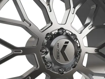 KG1 JACKED-3 WHEEL 3D MODEL 3D model