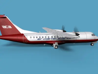 ATR  ATR-42-500 Air Charter America 3D model