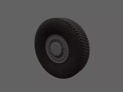 Car tire Free low-poly 3D model