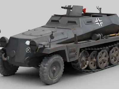 SdKfz 250 3D model