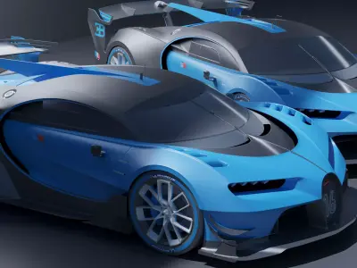 BlueStrike Racing Concept Free 3D model