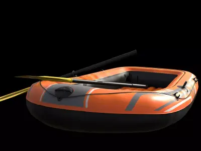 Dinghy Free low-poly 3D model