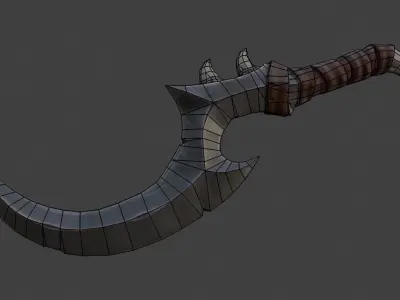 Stylized Sword Dagger  Low-poly 3D model