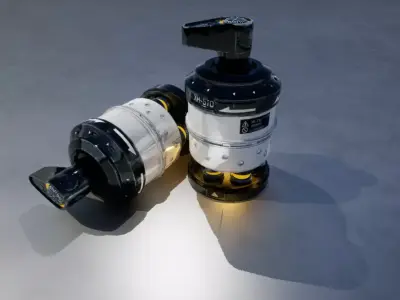 Sci-Fi Grenade Low-poly 3D model get
