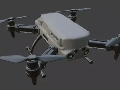 Hexacopter Drone 3D model purchase