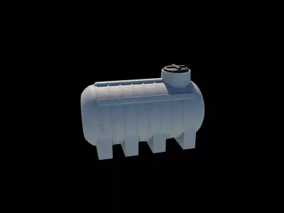 plastic water tank 05 3D model