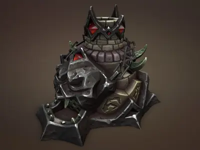 Undead forge Low-poly 3D model