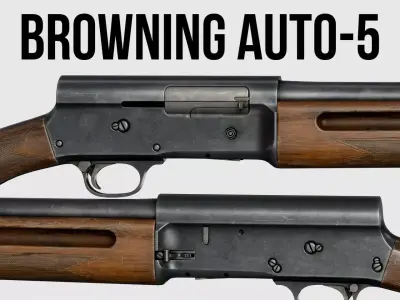 Browning Auto-5 Low-poly 3D model
