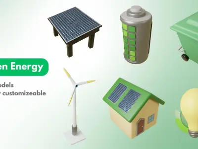 Clean Green Energy Package 3D model