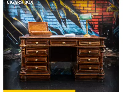 Diorama Part - Home Office Desk Table 3D print model