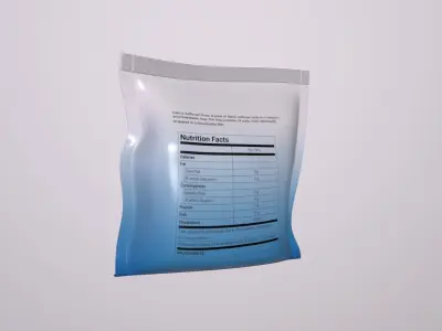 3D model of packaging - Fabric softeners Fabric Softener Pods Low-poly 3D model