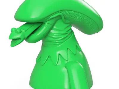 Kermit the Xenomorph 3D print model