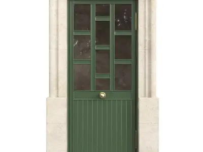 Entrance classic door 139  3D model