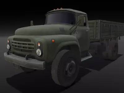 Truck 3D Model Low-poly 3D model by InfiniteSolution3D