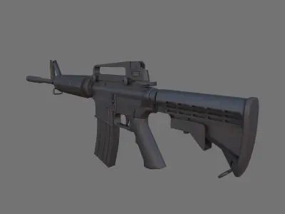 Colt-M4 Free low-poly 3D model