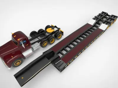 Heavy-duty hauler 3D model