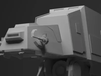 Star Wars AT-AT 3D model Low-poly 3D model
