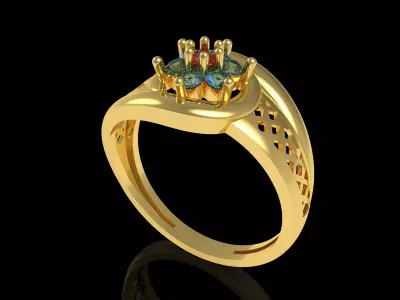 The Jamini Ring 3D print model