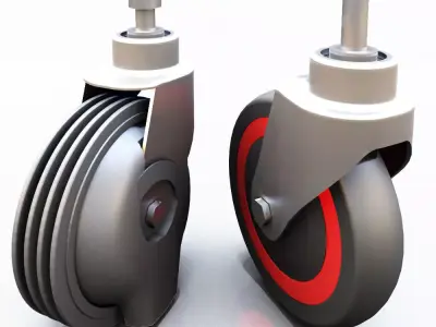 Carriage wheel 3D model