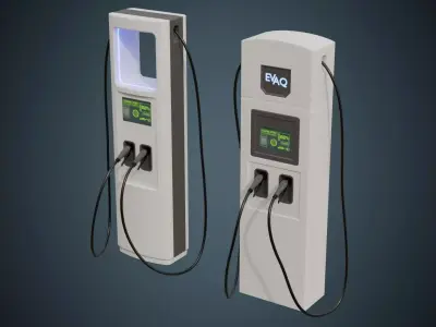 Electric Car Charger 1 Basic 3D model