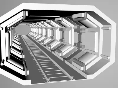 Train Tunnel 3D model purchase