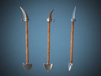 Pickaxe hammer New style  Low-poly 3D model