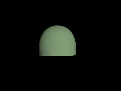Simple Military Helmet STL for 3D printing 3D print model