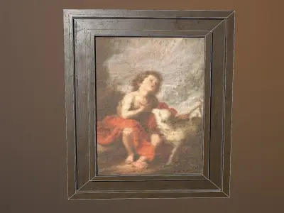Antique Painting Pictures Low-poly 3D model