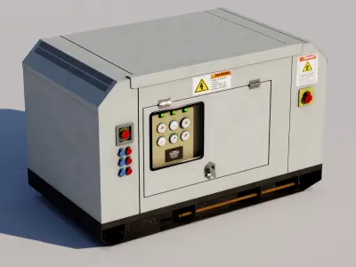 Electrical Box 09 Low-poly 3D model