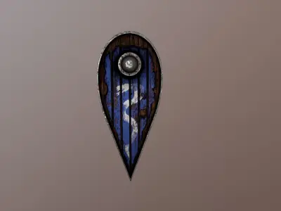 Kite shield Free 3D model