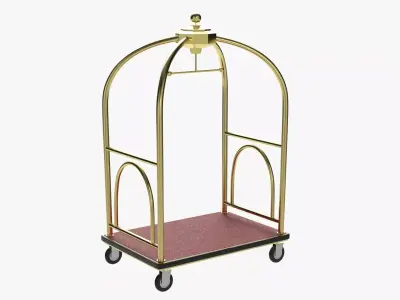 Hotel Cart 02 3D model purchase