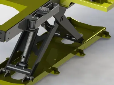 CAR chassis repair lift 3D model