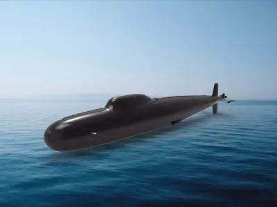 Alfa-class submarine 3D model