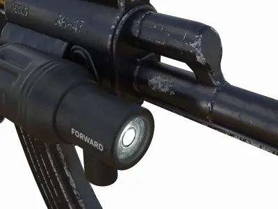 AK-47 upgrade 3D model
