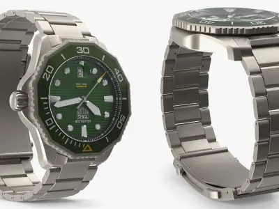  Tag Heuer Aquaracer Sport Diving Watch Green 
