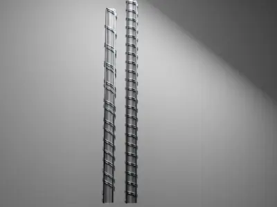Steel-Iron Pole Free 3D model