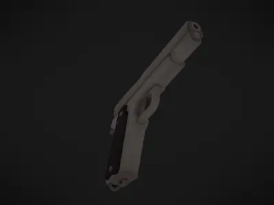 Adventurous - Colt Pistol - Rigged and Animated Low-poly 3D model