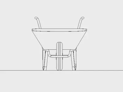 wheelbarrow 3D model purchase